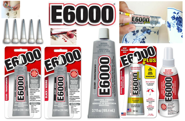 E6000 Kleber Sortiment Clear, Black, Spray, etc