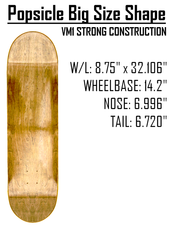 VAMOS VM1 SPEED STAINED 8.75" Popsicle Deck