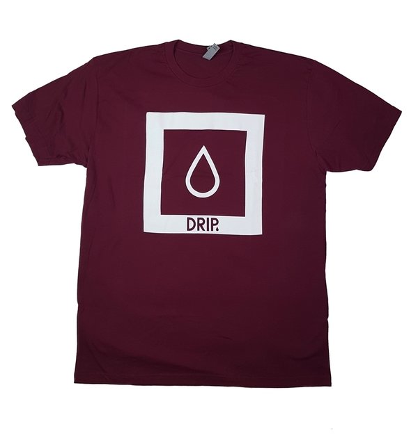 DRIP Logo T-Shirt maroon (SALE! UVP 18,99€)