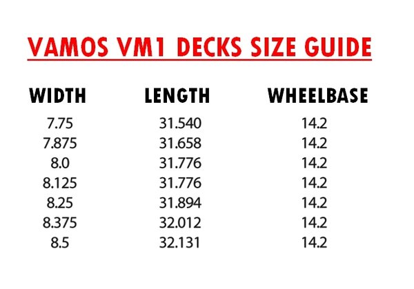 VAMOS VM1 SPEED Deck (Sold Out)