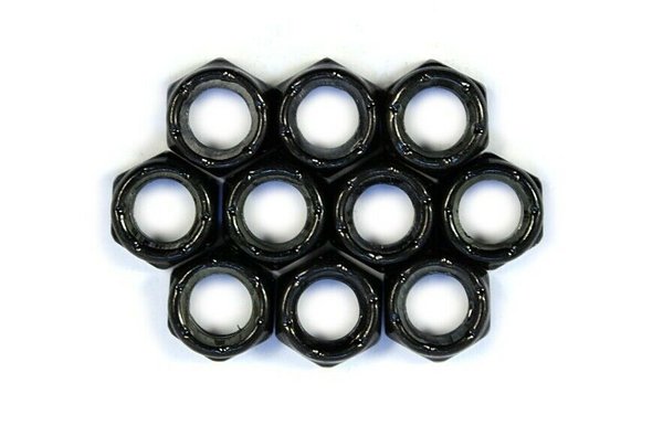 AXLE NUTS 13mm (10 Stück) Black