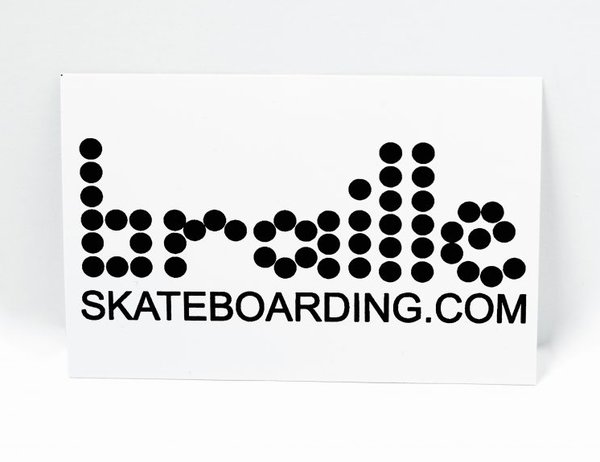 BRAILLE SKATEBOARDING Classic Sticker (3 Stk.)