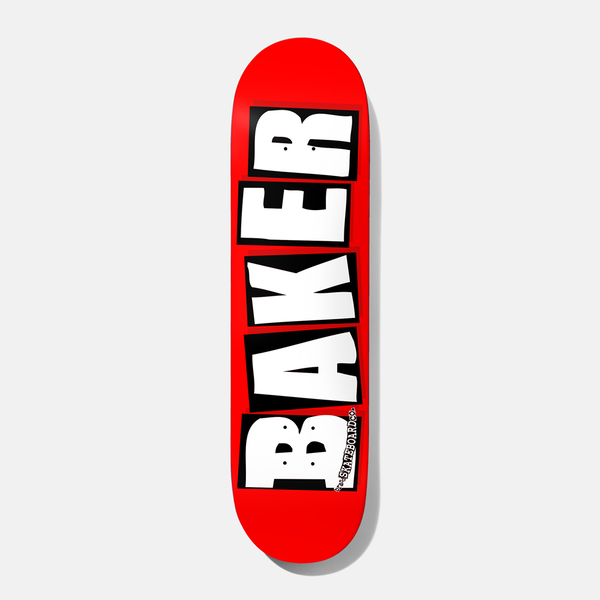 BAKER BRAND LOGO Deck 8,00" white/red