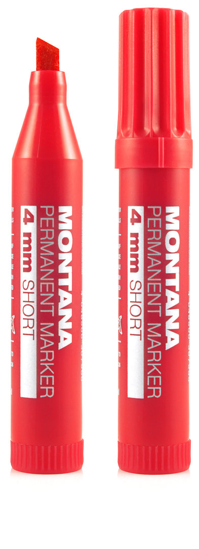 MONTANA Permanent Short Marker 4mm - Red