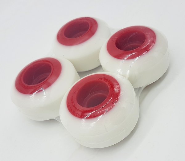 STEADFAST WHITE/RED TWO TONE WHEELS 51mm 99A