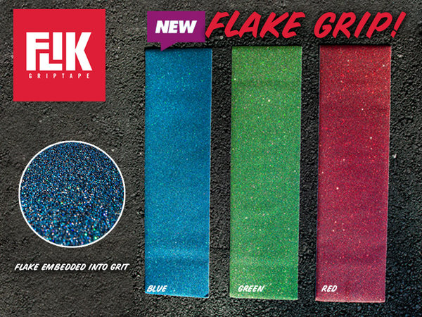 FLIK GRIP - FLAKE RED 9" Sheet