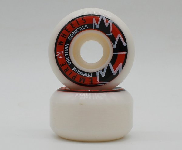 EMPIRE CONICAL Wheels White/Red 54mm 101A