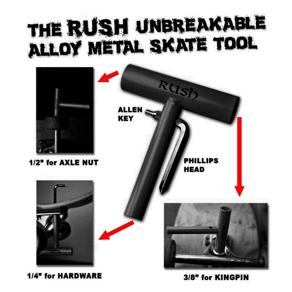 RUSH All Metal Skate Tool Green