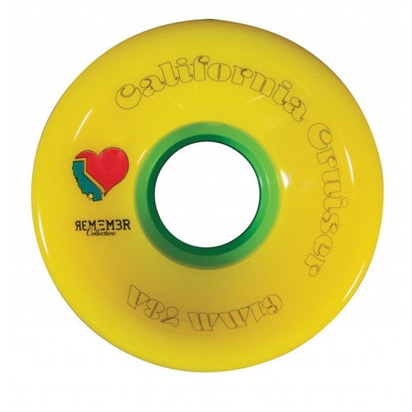 REMEMBER COLLECTIVE California Cruiser Wheels 61mm 78a yellow