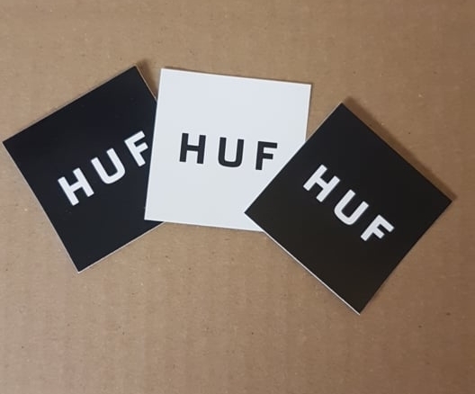 HUF LOGO STICKER Small Sticker Set (3 Sticker)
