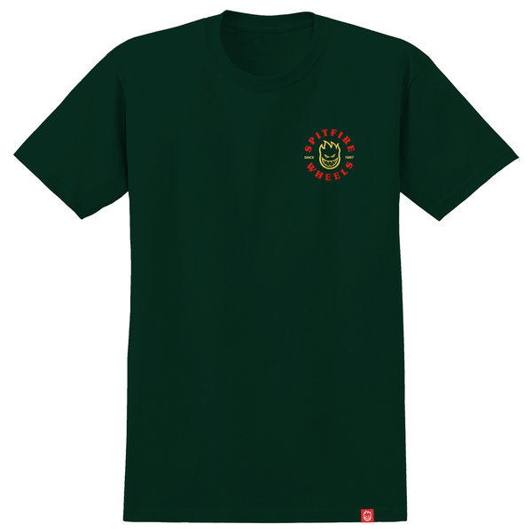 SPITFIRE BIGHEAD CLASSIC T-Shirt Forrest Green (+ Rückenprint) (Sold Out)