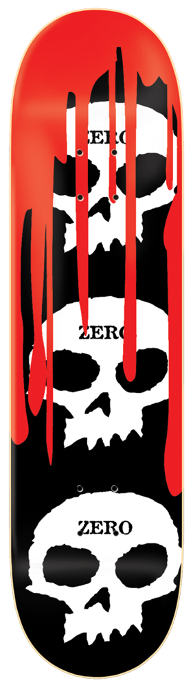ZERO 3-Skull Blood Black Team Deck 8,00" R7