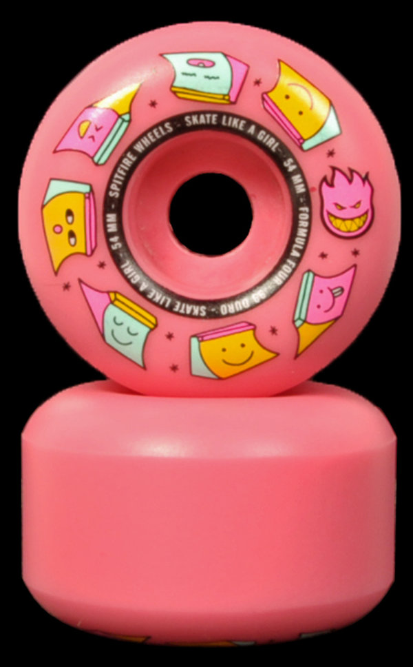 SPITFIRE F4 54mm Radials - Skate Like A Girl 99A Pink