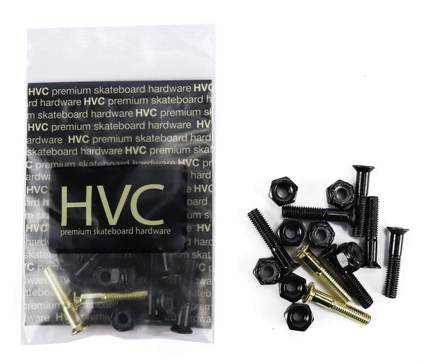 HVC Hardware 1" KREUZ SET schwarz / gold