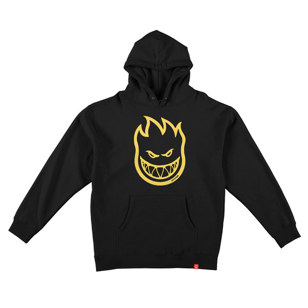 SPITFIRE BIGHEAD Hoodie Kapuzenpullover black/yellow (Sold Out)