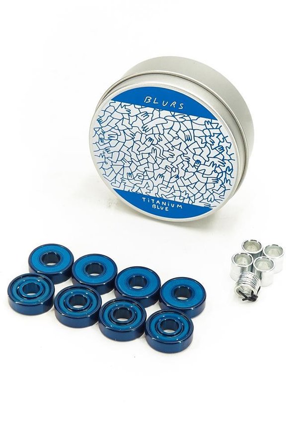 BLURS Bearings ABEC 9 Titanium Blue