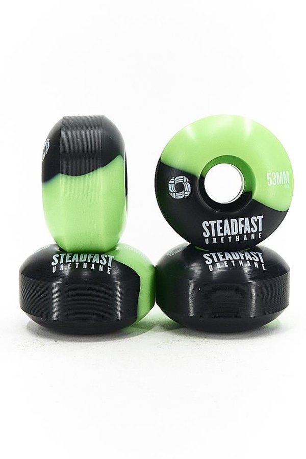 STEADFAST WHEELS 50-50 Black/Green 51mm 100A