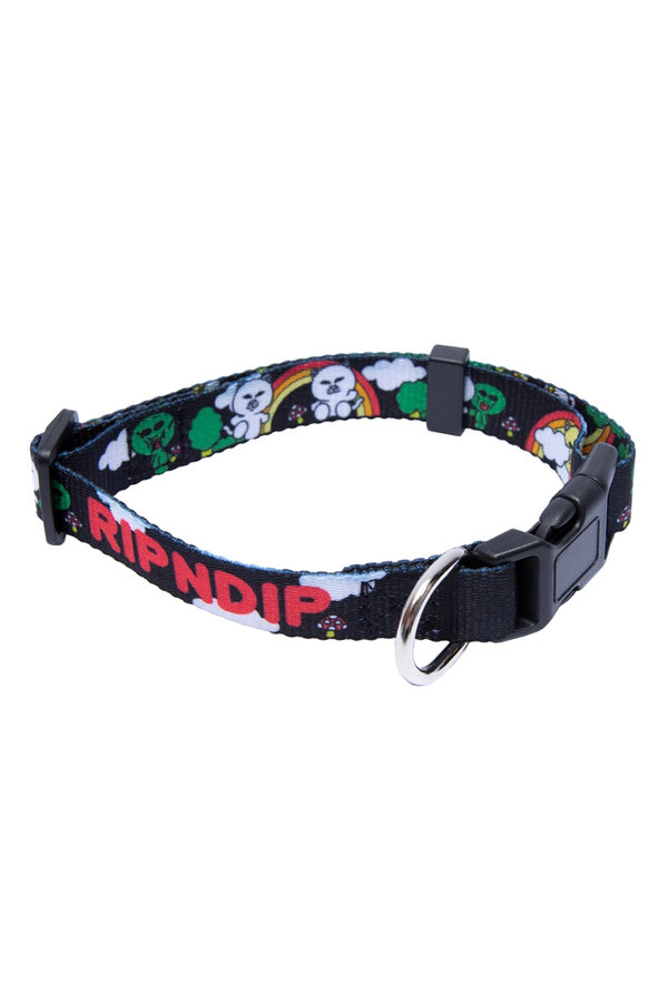RIPNDIP Buddy System Web Belt Pet Collar Black