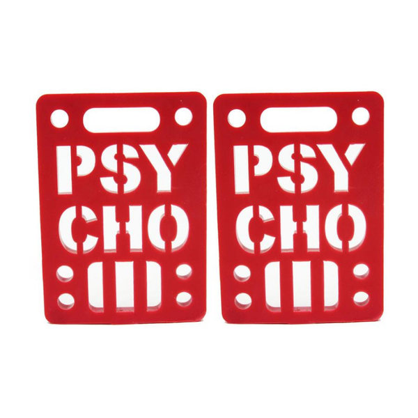 PSYCHO Soft Risers 1/8" Red (2 Stk.)