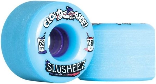 CLOUD RIDE  Blue Slusheez Wheels 62mm 78a