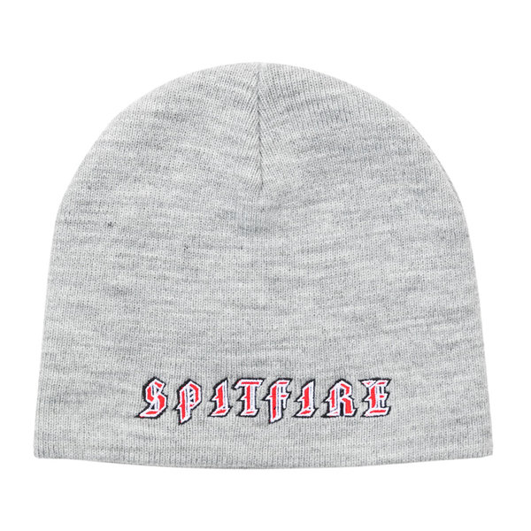 SPITFIRE OLD E SKULLY Beanie H.Grey/Red