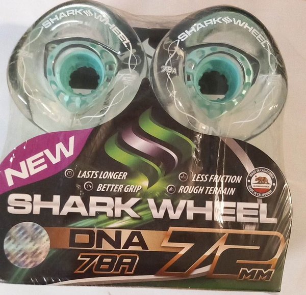 SHARK WHEELS DNA 72mm / 78A - Clear Mint