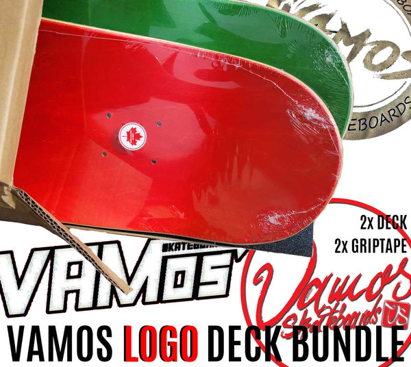 VAMOS DECK BUNDLE "Logo" (2x Deck + 2x Grip)
