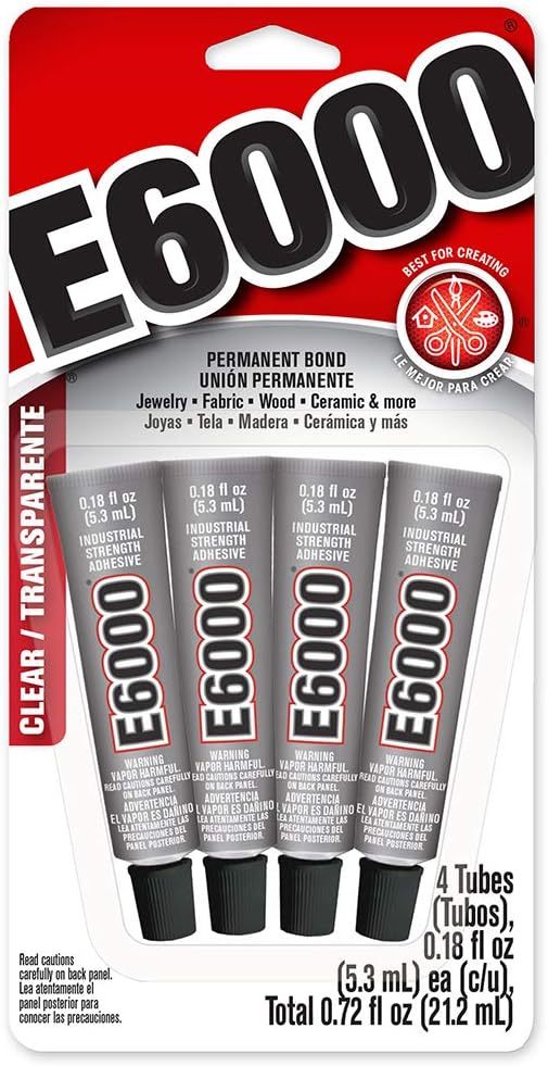 E6000 Clear MINI 4-Pack 5,3ml each (overall 21,2ml)